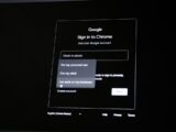 Google sign in to chrome screen