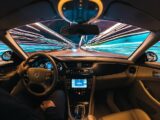 time lapse photography of man riding car